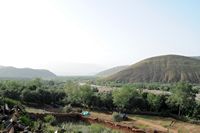 Valley of the Zate wadi in Tasghimout. Click to enlarge the image.