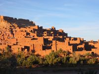 La ville d'Aït Ben Haddou au Maroc. Ksar. Cliquer pour agrandir l'image.
