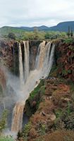 La ville d'Azilal au Maroc. Cascades d'Ouzoud. Cliquer pour agrandir l'image.