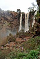 La ville d'Azilal au Maroc. Cascades d'Ouzoud. Cliquer pour agrandir l'image.