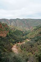 La ville d'Azilal au Maroc. Oued Ouzoud. Cliquer pour agrandir l'image.