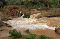 La ville d'Azilal au Maroc. Cascades d'Ouzoud. Cliquer pour agrandir l'image.