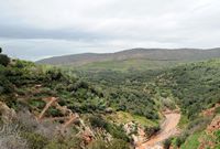 La ville de Demnate au Maroc. Oued mehasseur, pont naturel d'imi n'fri. Cliquer pour agrandir l'image.