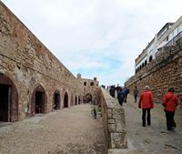 La ville d'Essaouira au Maroc. Skala nord. Cliquer pour agrandir l'image.