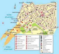 La ville d'Essaouira au Maroc. Plan. Cliquer pour agrandir l'image.