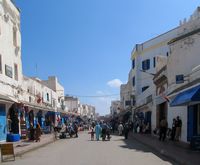 La ville d'Essaouira au Maroc. Rue mohamed ben abdallah. Cliquer pour agrandir l'image.