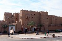 La ville de Ouarzazate au Maroc. Casbah taourirt. Cliquer pour agrandir l'image.