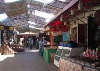 La ville de Ouarzazate au Maroc. Souk. Cliquer pour agrandir l'image.
