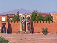La ville de Ouarzazate au Maroc. Studios. Cliquer pour agrandir l'image.