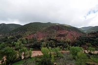 La ville d'Oukaïmeden au Maroc. Vallée Ourika. Cliquer pour agrandir l'image.