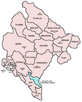 Verwaltungsaufgliederung von Montenegro. Klicken, um das Bild zu vergrößern.