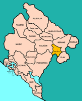 La ville d'Andrijevica au Monténégro. Situation de la commune (auteur Panonian). Cliquer pour agrandir l'image.