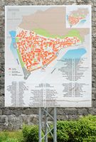 La ville close de Kotor au Monténégro. Plan de la Ville Close de Kotor. Cliquer pour agrandir l'image.