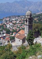 La ville close de Kotor au Monténégro. Chapelle Notre-Dame-du-Salut. Cliquer pour agrandir l'image.