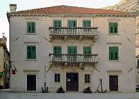 La ville close de Kotor au Monténégro. Le palais Grgurina. Cliquer pour agrandir l'image.