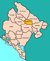 La ville de Mojkovac au Monténégro. Situation de la commune (auteur Panonian). Cliquer pour agrandir l'image.
