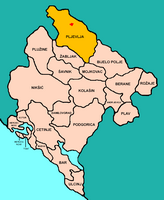 La ville de Pljevlja au Monténégro. Situation de la commune (auteur Panonian). Cliquer pour agrandir l'image.