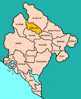 La ville de Žabljak au Monténégro. Situation de la commune (auteur Panonian). Cliquer pour agrandir l'image.